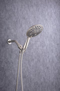 6 In. Detachable Handheld Shower Head Shower Faucet brushed nickel-brass
