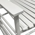 Balcony Porch Adult Rocking Chair White White Solid Wood