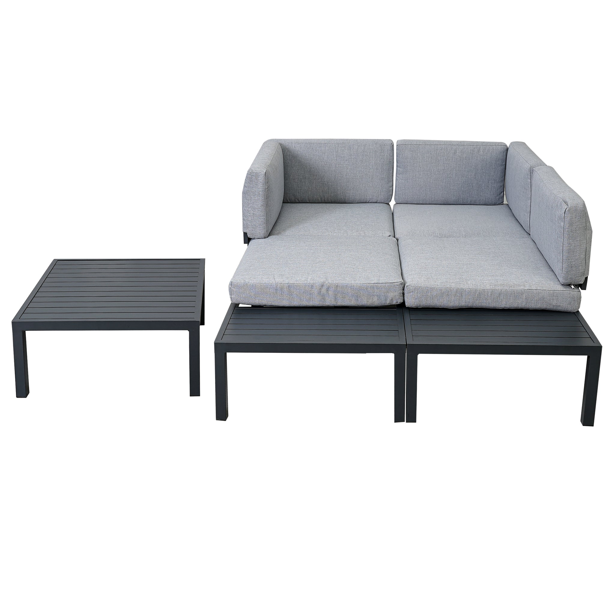 Outdoor 3 piece Aluminum Alloy Sectional Sofa