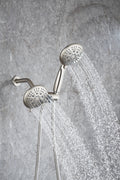 Shower System with Handheld Showerhead & Rain Shower brushed nickel-brass