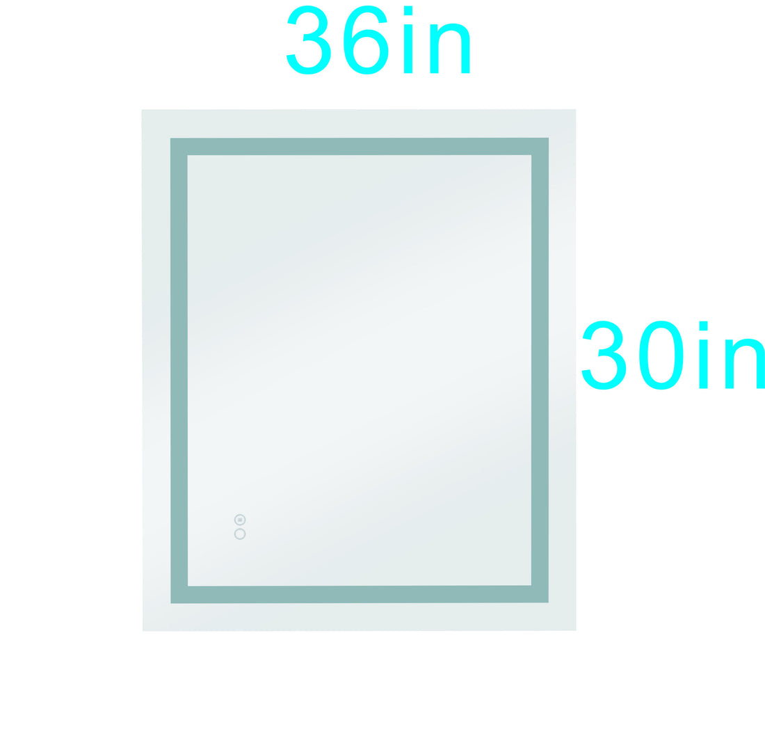 Led Mirror for Bathroom with Lights,Dimmable,Anti white-aluminum