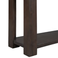 Console Table Sofa Table With Storage Drawers And Bottom Shelf For Entryway Hallway Espresso Espresso Solid Wood