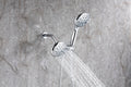 Shower System with Handheld Showerhead & Rain Shower chrome-brass