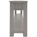 Console Table Sofa Table With Storage Drawers And Bottom Shelf For Entryway Hallway Gray Wash Gray Wash Solid Wood