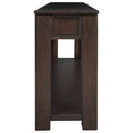 Console Table Sofa Table With Storage Drawers And Bottom Shelf For Entryway Hallway Espresso Espresso Solid Wood