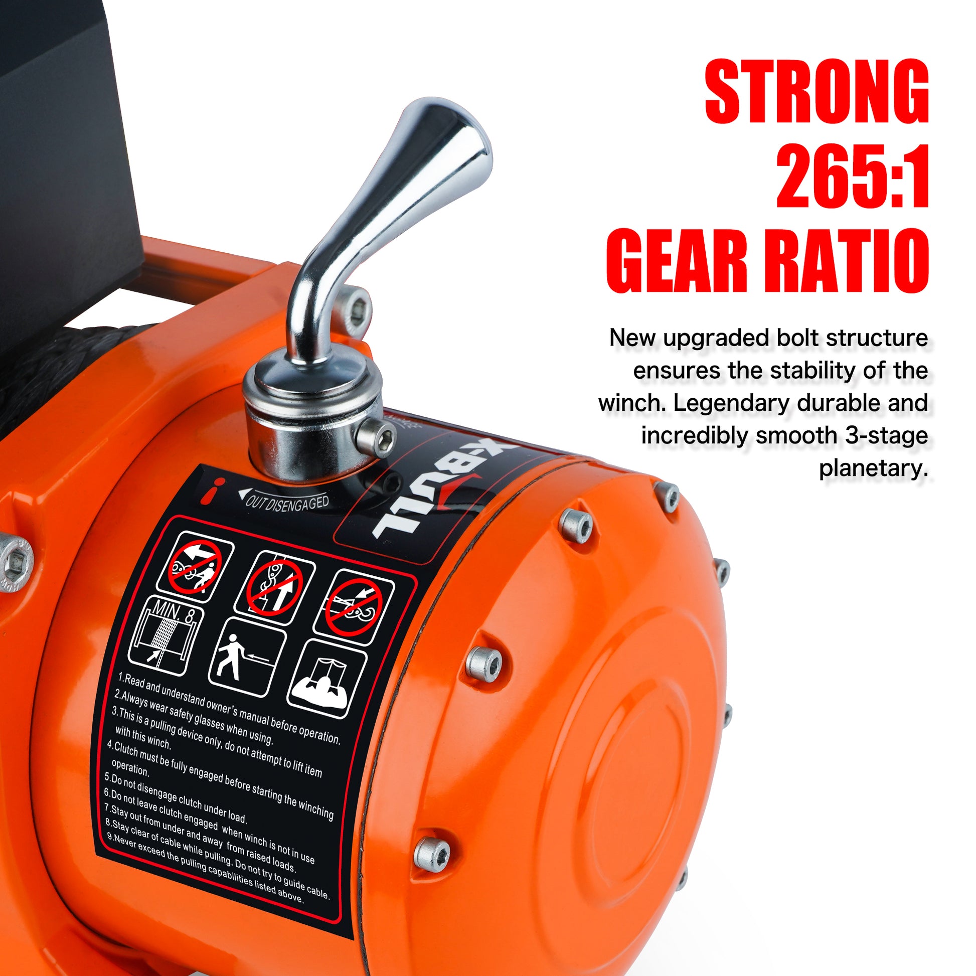 Electric Winch 13000 Lbs 12V Synthetic Rope