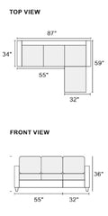 Living Room Corner Sectional Dark Coffee Polyfiber Chaise Sofa Reversible Sectional Coffee Primary Living Space Tufted Back Contemporary,Modern L Shaped Rubberwood Rolled Arms Solid Wood 4 Seat