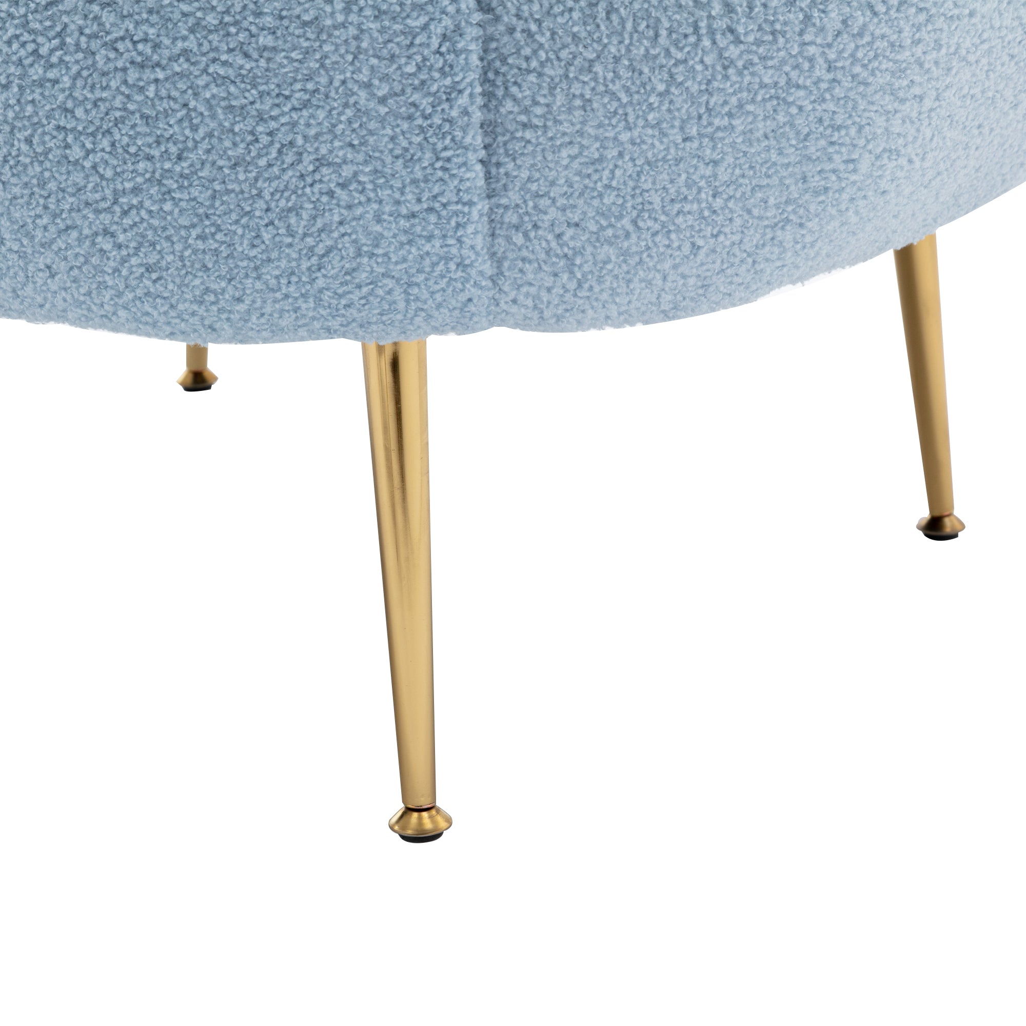 Orisfur. Modern Comfy Leisure Accent Chair, Teddy blue-foam-altay velvet