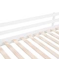 Twin Size Loft Bed Wood Bed With Slide, Stair And Chalkboard,White Old Sku :Wf282115Aak White Solid Wood