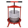 Stainless Steel Fruit And Wine Press 3.69Gallon 14L Red Steel