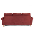 Paparika Red Color Polyfiber Reversible Sectional Sofa Set Chaise Pillows Plush Cushion Couch Nailheads Red Velvet Wood Primary Living Space Cushion Back Contemporary,Modern L Shaped Rolled Arms Fabric 4 Seat