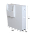 Bathroom Storage Cabinet Side Cabinet Space Saving Cabinet,White White Mdf