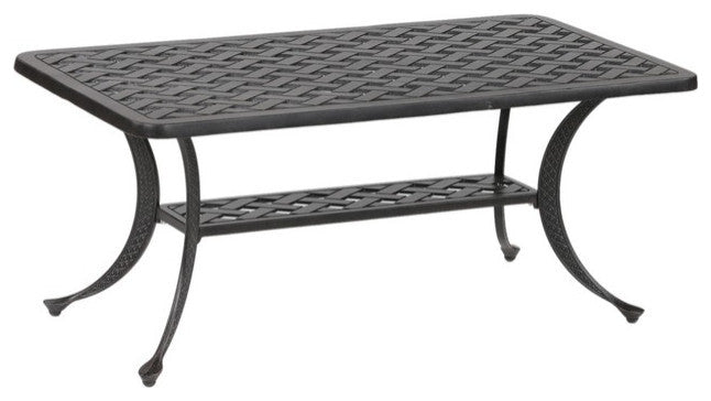 Coffee Table, Dark Lava Bronze Antique Bronze Aluminum