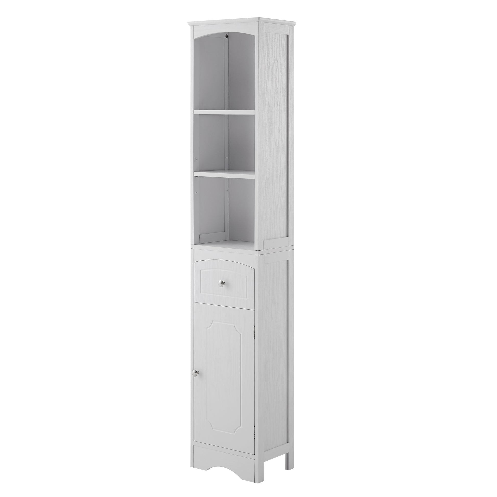 Tall Bathroom Cabinet, Freestanding Storage Cabinet white-mdf