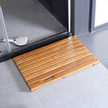 Log Color Spa Solid Teak Bathroom Shower Mat Bathroom Anti Slip Mat Teak Solid Wood