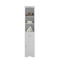 Tall Bathroom Cabinet, Freestanding Storage Cabinet white-mdf