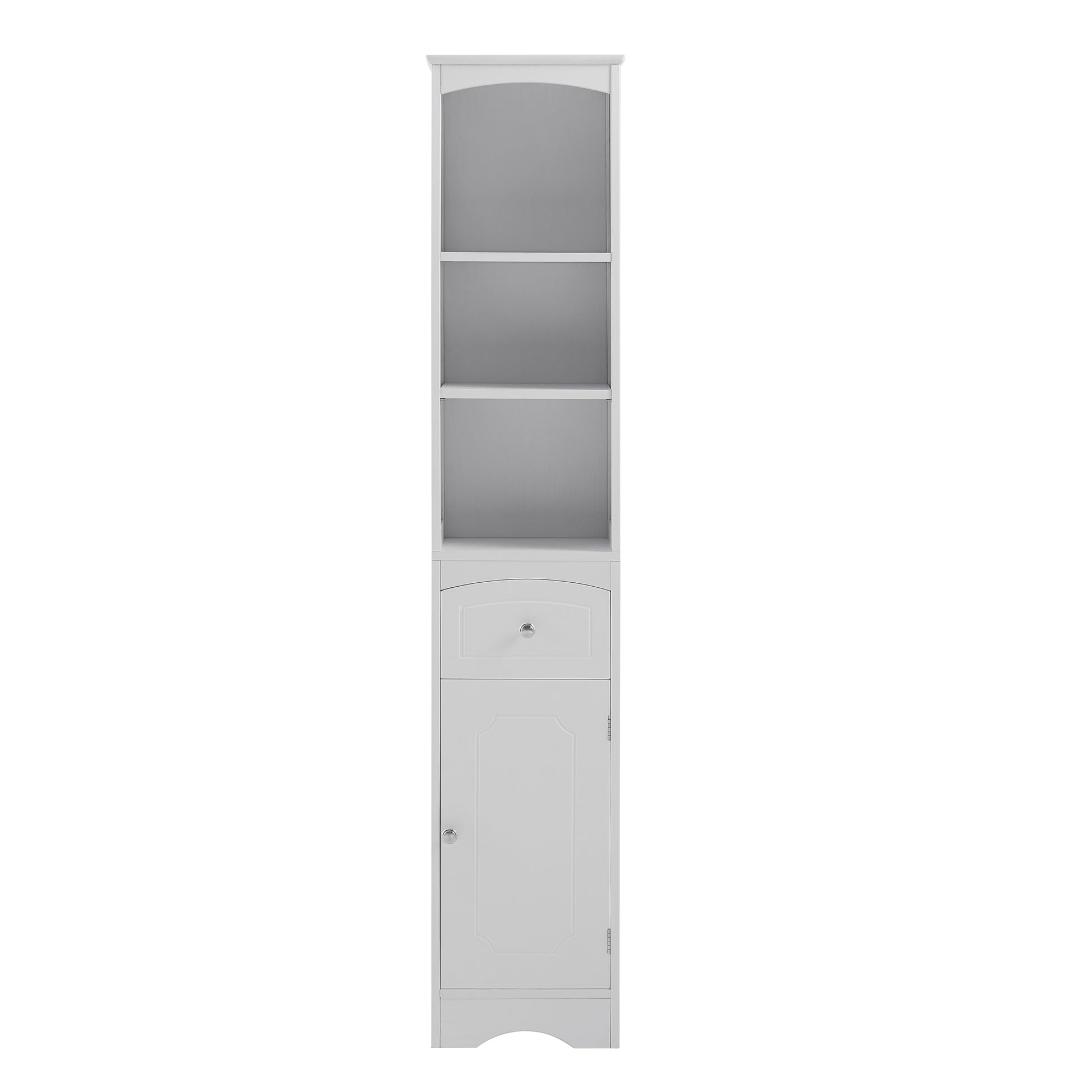 Tall Bathroom Cabinet, Freestanding Storage Cabinet white-mdf