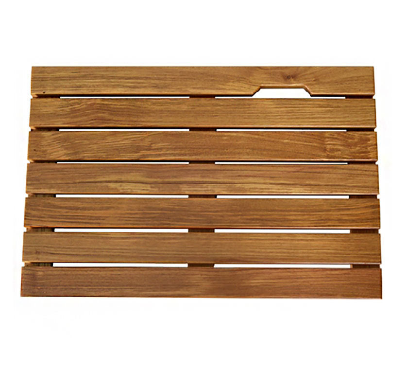 Log Color Spa Solid Teak Bathroom Shower Mat Bathroom Anti Slip Mat Teak Solid Wood