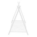 House Bed Tent Bed Frame Twin Size Metal Floor Play House Bed With Slat For Kids Girls Boysno Box Spring Needed White White Metal
