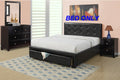 Bedroom Furniture Black Storage Under Bed Queen Size