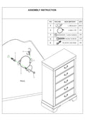 Modern Bedroom Chest Of Drawers White Color Drawers Tall Chest Plywood White White Bedroom Contemporary,Modern Pine Solid Wood