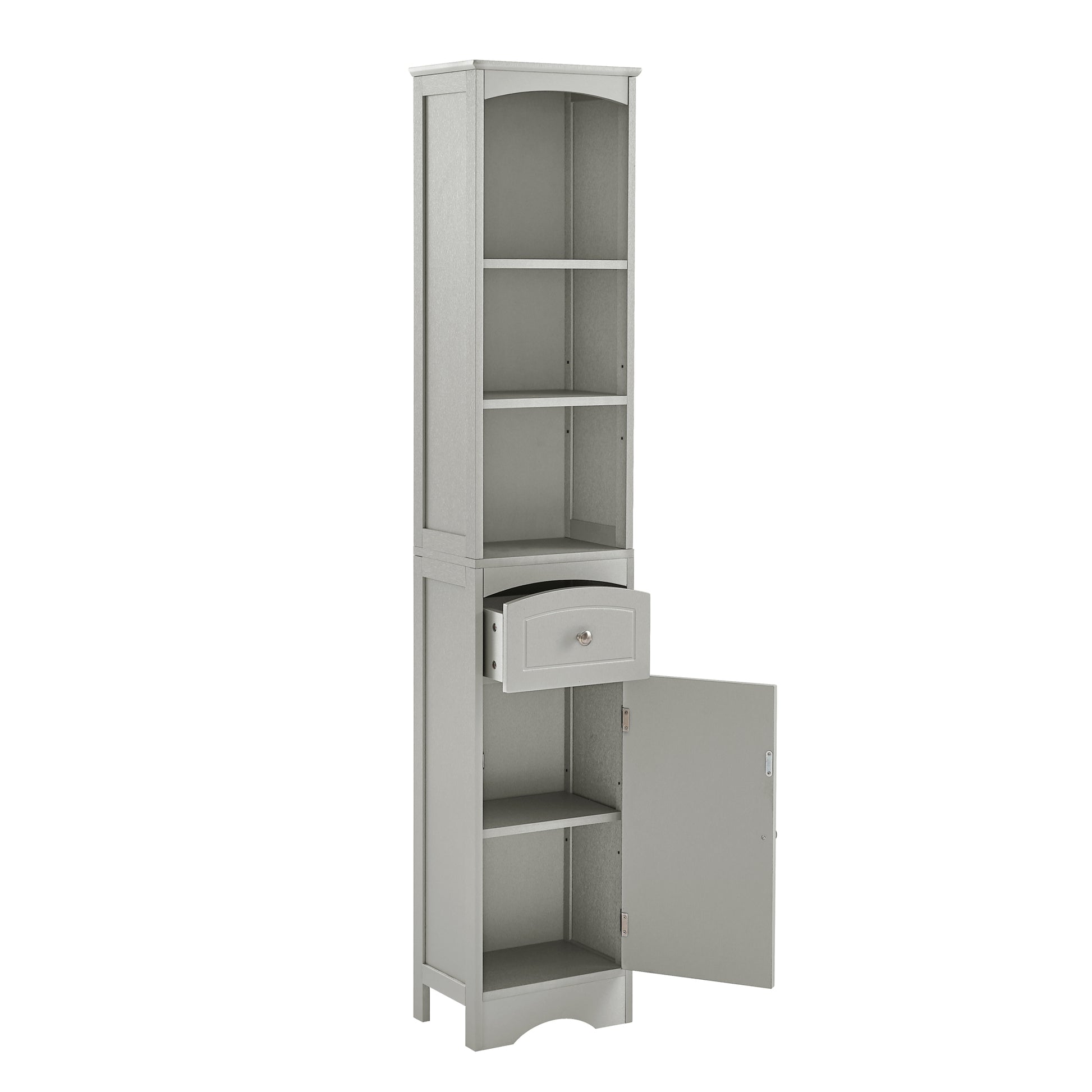 Tall Bathroom Cabinet, Freestanding Storage Cabinet grey-mdf