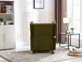 Coolmore Living Room Comfortable Rocking Chair Accent Chair Olive Polyester