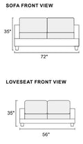 Living Room Furniture 2Pc Sofa Set Grey Polyfiber Tufted Sofa Loveseat W Pillows Cushion Couch Grey Wood Primary Living Space Tufted Back Contemporary,Modern Pine Square Arms Particle Board 4 Seat
