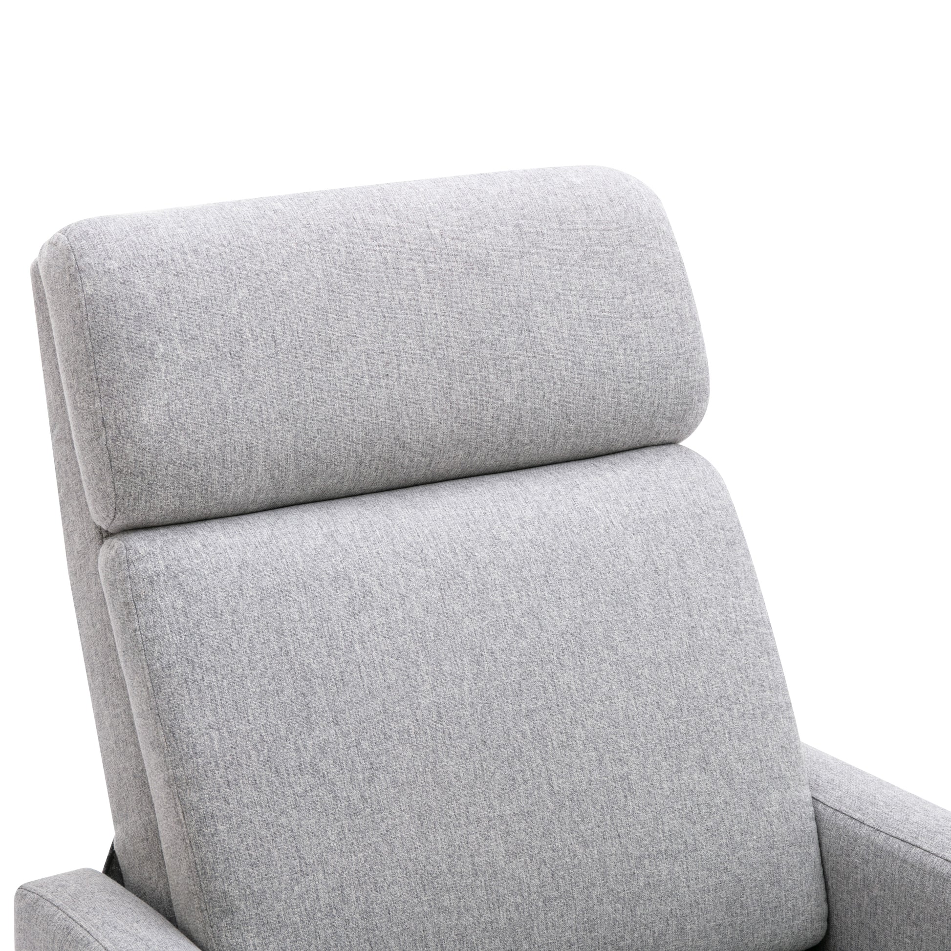 Wood Framed Upholstered Recliner Chair Adjustable Home Theater Seating With Thick Seat Cushion And Backrest Modern Living Room Recliners, Gray Old Sku:Pp289527Aae Gray Linen