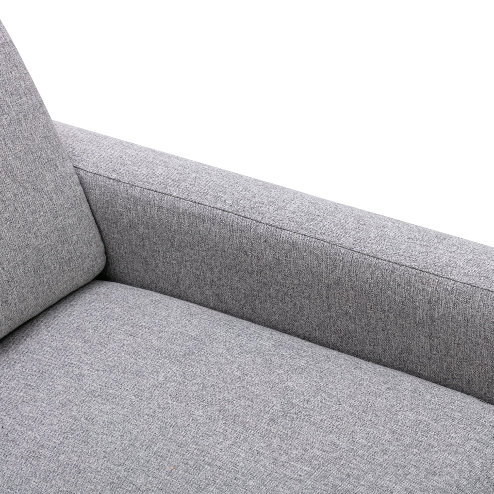 Set Of Two Wood Framed Upholstered Recliner Chair Adjustable Home Theater Seating With Thick Seat Cushion And Backrest Modern Living Room Recliners,Gray Gray Linen