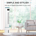 Simple Deluxe Mist Tower Fan, 12 Speeds & 3 Modes Settings Standing Fan15 Hour Timing Closure Cooling Fan, Low Noise, 43 Inches, White White Plastic