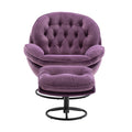 Accent Chair Tv Chair Living Room Chairwith Ottoman Purple Purple Foam Upholstered