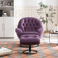 Accent Chair Tv Chair Living Room Chairwith Ottoman Purple Purple Foam Upholstered