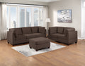 Living Room Furniture Sofa Set Armless Chair Ottoman And 4X Corner Sofa 6Pc Set Black Coffee Linen Like Fabric Coffee Primary Living Space Cushion Back Modern Modular Solid Wood 6 Seat