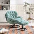 Accent Chair Tv Chair Living Room Chair With Ottoman Teal Teal Foam Upholstered