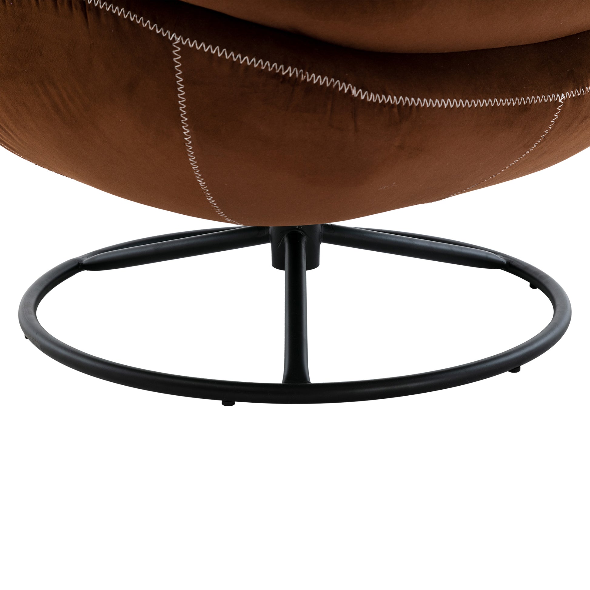 Accent Chair Tv Chair Living Room Chair With Ottoman Brown Brown Foam Upholstered