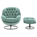 Accent Chair Tv Chair Living Room Chair With Ottoman Teal Teal Foam Upholstered