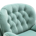 Accent Chair Tv Chair Living Room Chair With Ottoman Teal Teal Foam Upholstered