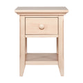 Overland Nightstand Sandstone Desert Sand Solid Wood