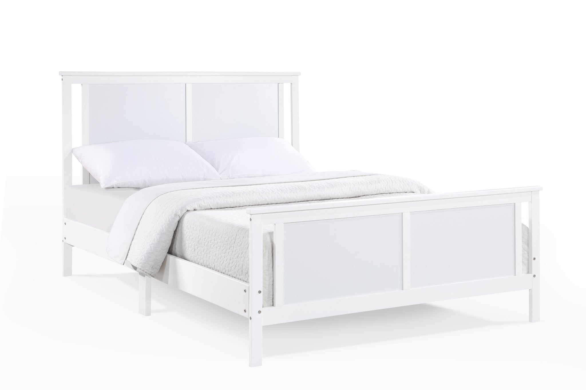 Connelly Full Bed White Rockport Gray