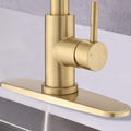 Pull Down Kitchen Faucet With Sprayer Stainless Steel Brushed Gold Brushed Gold Stainless Steel