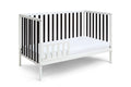 Deux Remi Island Crib White Black White Solid Wood