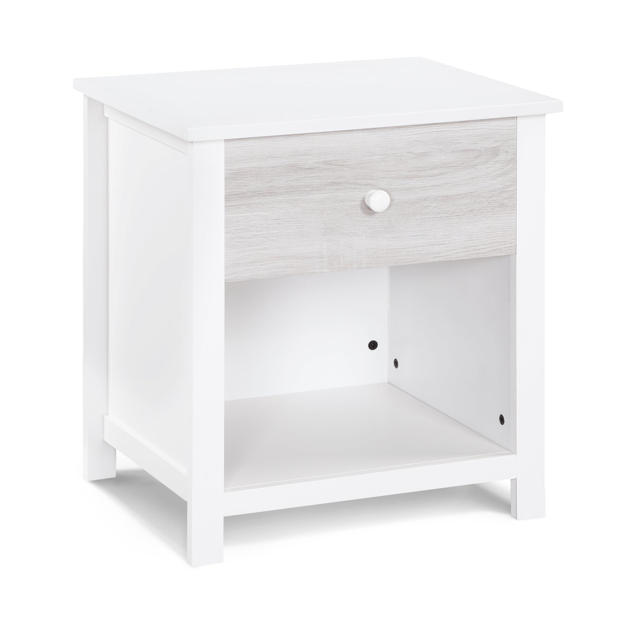 Connelly Nightstand White Rockport Gray