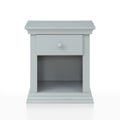 Universal Nightstand Gray Gray Solid Wood