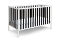 Deux Remi Island Crib White Black White Solid Wood