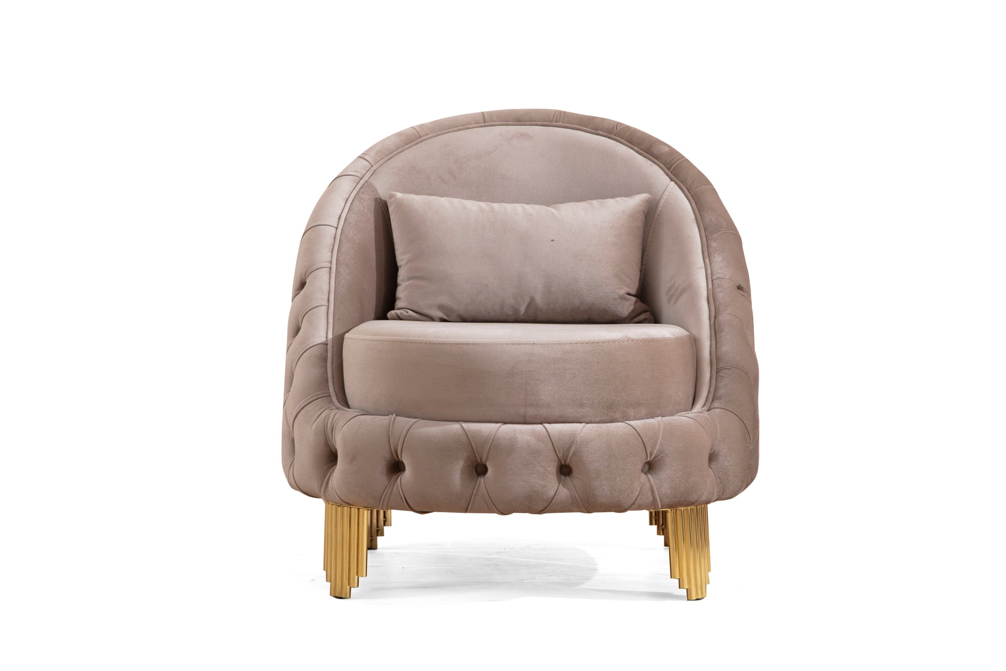 Vanessa Chair with Fabric button tufted velvet