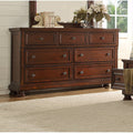 Baltimore Queen 4 Piece Bedroom Set Made With Wood In Dark Walnut Walnut Bedroom Transitional Wood