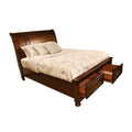 Baltimore King 4 Pc Storage Platform Bedroom Set Made With Wood In Dark Walnut Walnut Bedroom Transitional Wood