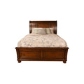 Baltimore Queen 5 Pc Storage Bedroom Set Made With Wood In Dark Walnut Dark Brown Transitional Wood