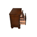 Baltimore Queen 4 Piece Bedroom Set Made With Wood In Dark Walnut Walnut Bedroom Transitional Wood